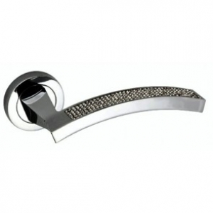 Senza Pari Crystal Lever Door Handle Set